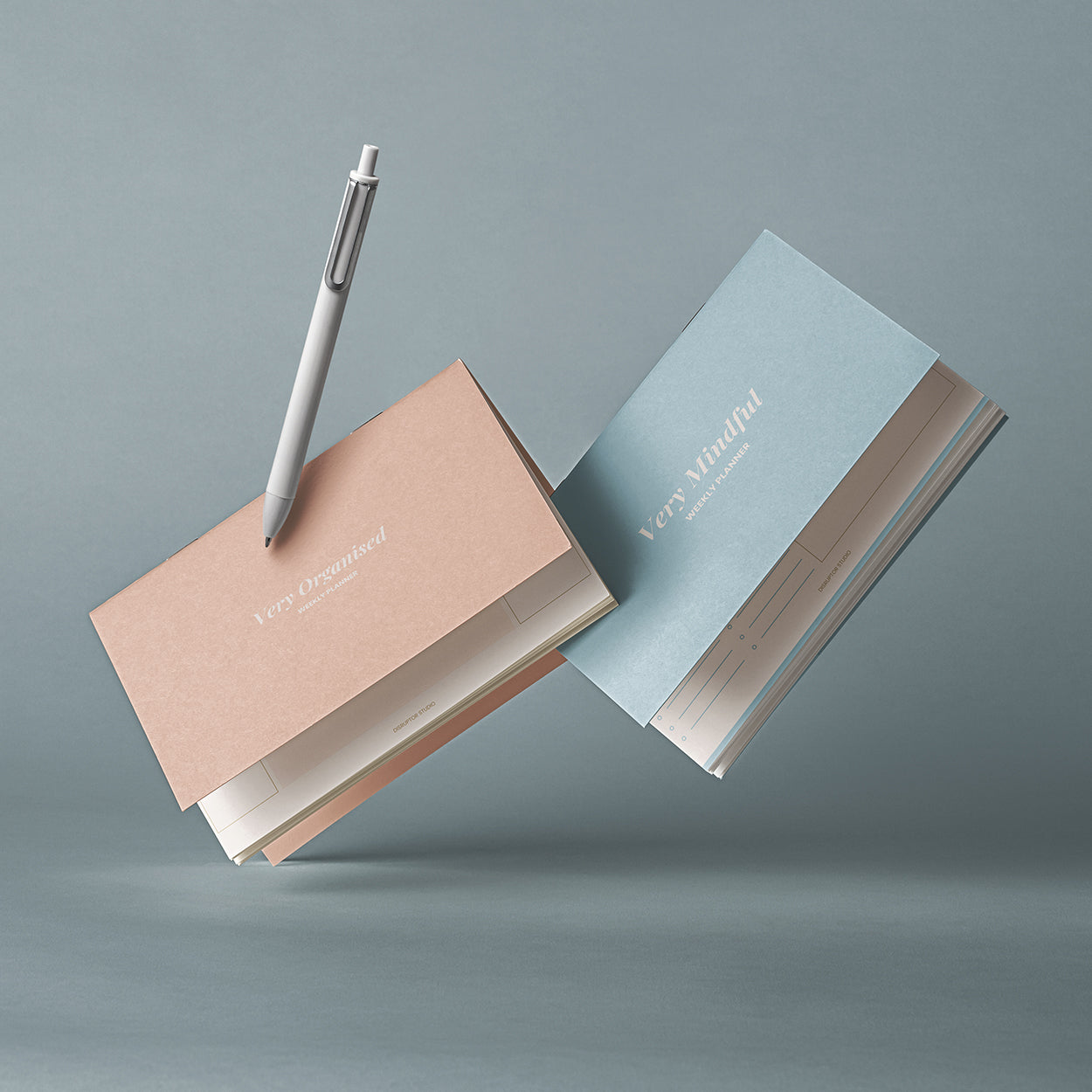 Very Organised Weekly Desk Planner Pad | Pink & Cream