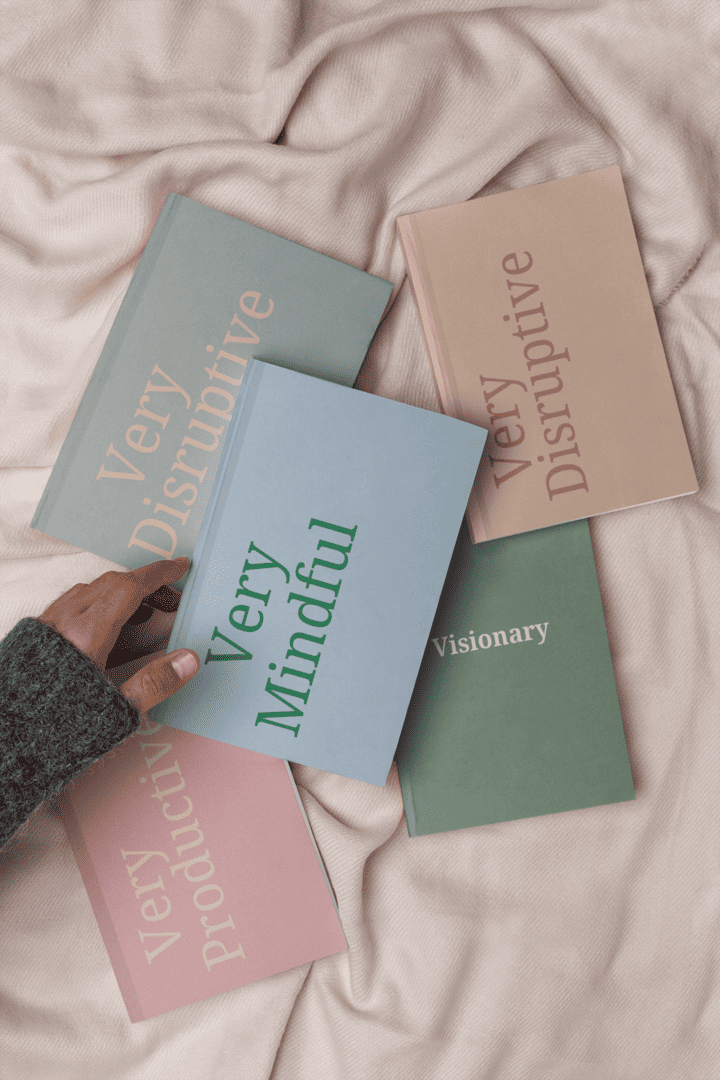Very Mindful A5 Soft Cover Notebook | Blue & Green