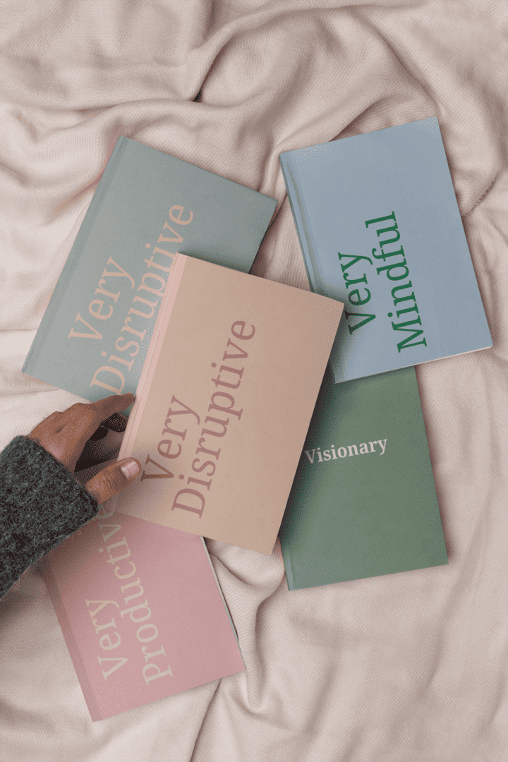 Very Disruptive A5 Soft Cover Notebook | Beige & Pink