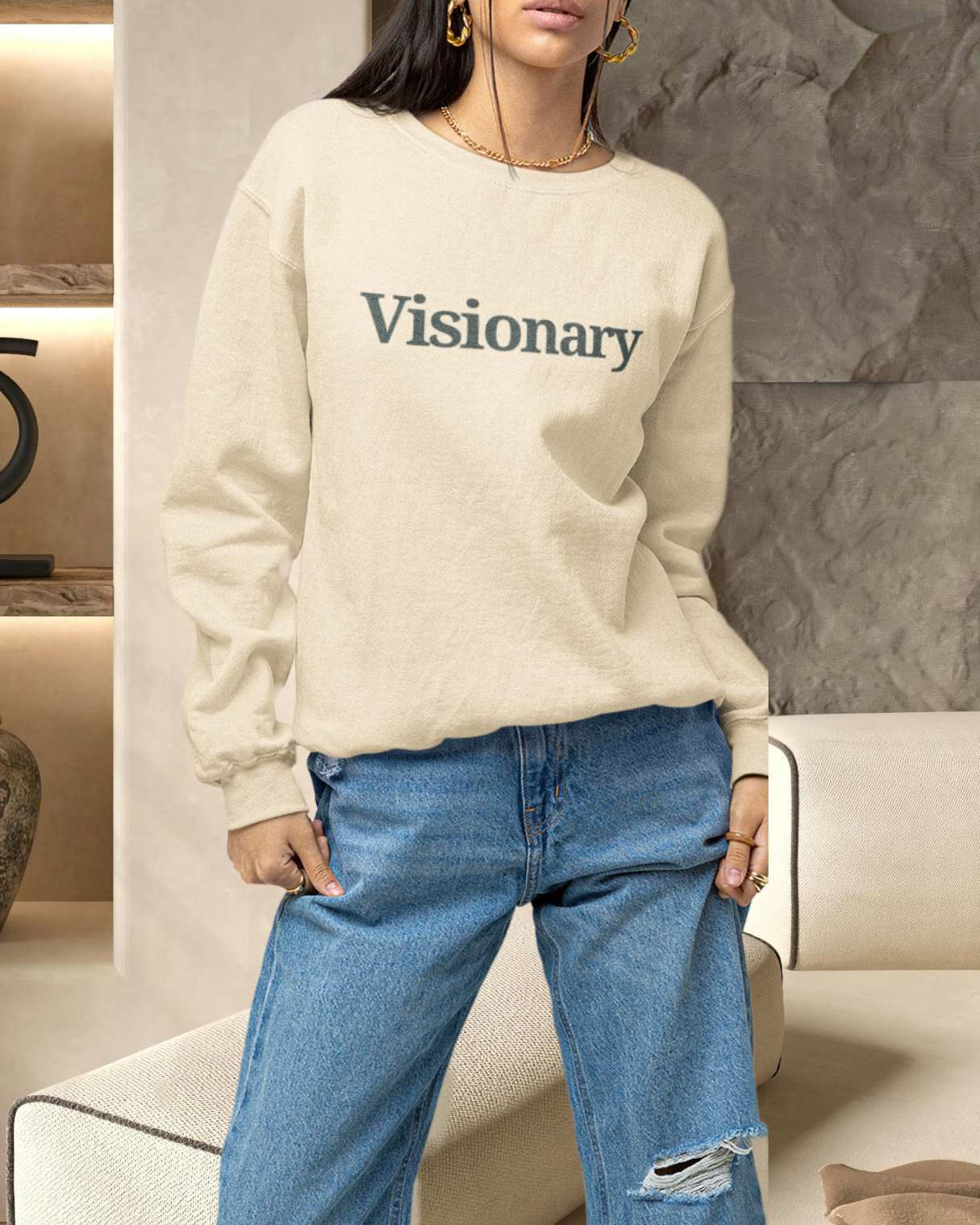 Visionary Sweatshirt | Cream