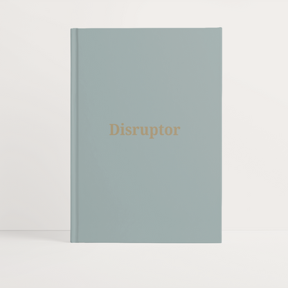 Disruptor Premium Hard Cover Notebook A5 | Green & Gold Foiling
