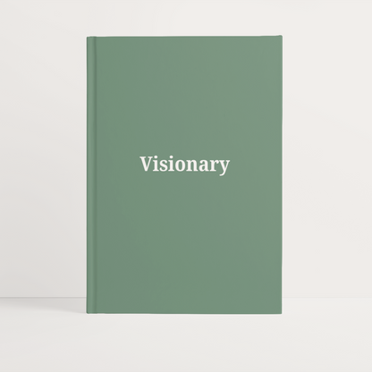 Visionary A5 Hard Cover Notebook | Green & White