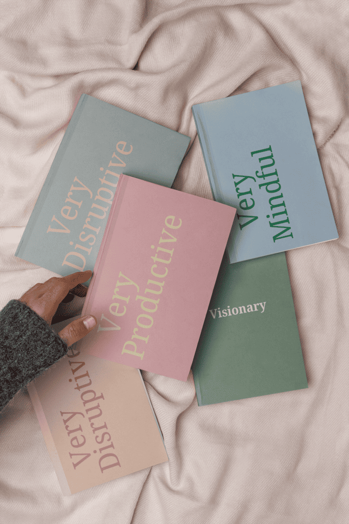 Very Productive A5 Soft Cover Notebook | Pink & Yellow