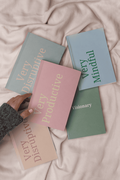 Very Productive A5 Soft Cover Notebook | Pink & Yellow